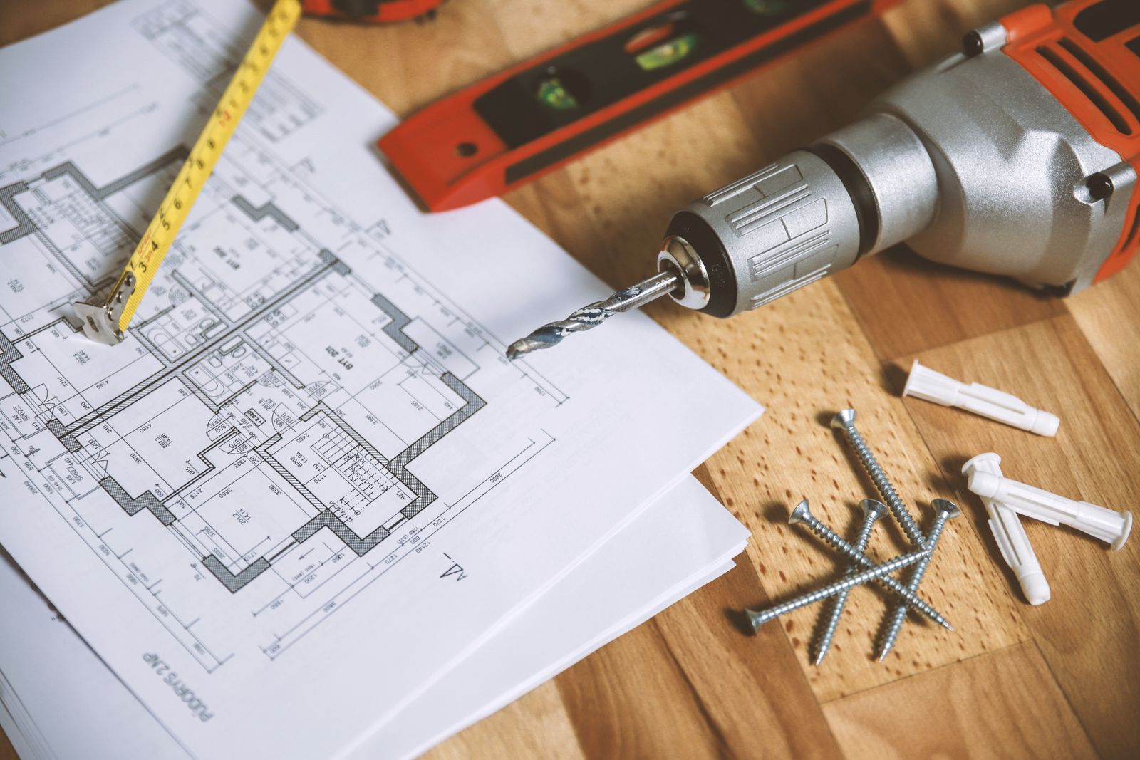 Floor plans with measuring tools
